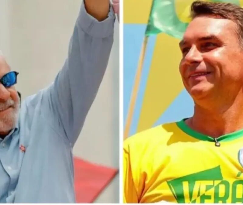 Flávio Bolsonaro e Lula aparecem empatados em nova pesquisa