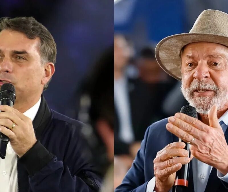 Flávio Bolsonaro e Lula registram vantagem de quatro pontos em levantamento
