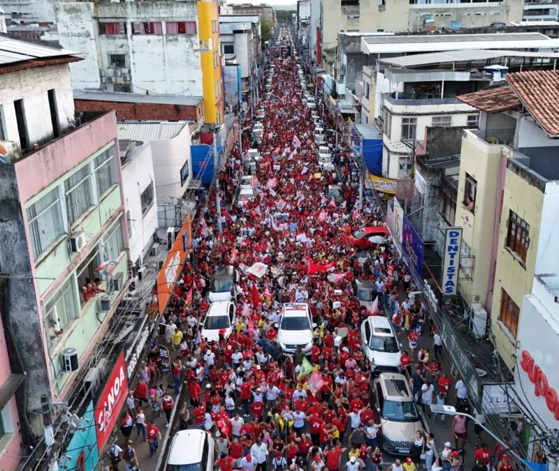 Caminhada em Itabuna demonstra apoio à reeleição de Lula